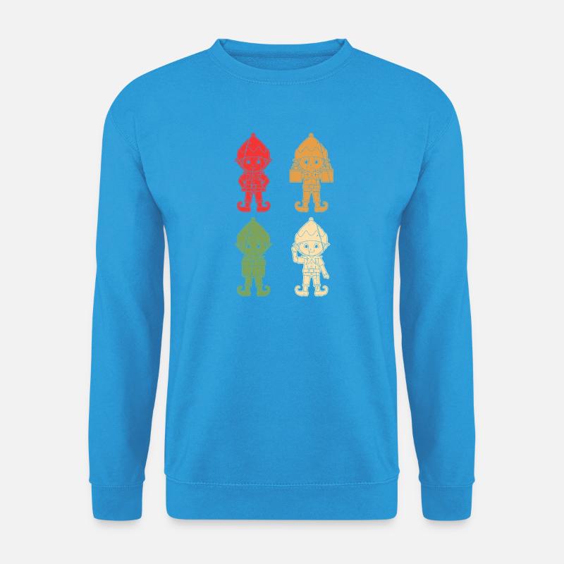 Weihnachtsmann Weihnachtself Weihnachten - Unisex Pullover - Meeresblau