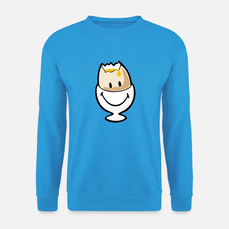 Smiley Egg - Unisex Pullover - Meeresblau