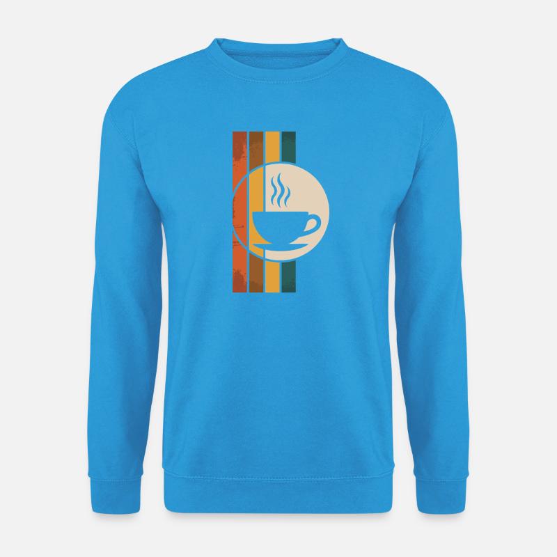 Retro Kaffeetasse - Unisex Pullover - Meeresblau