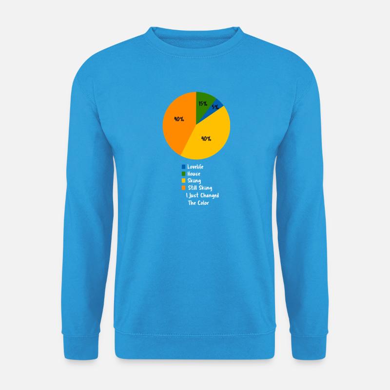 Retro Bergski Wintersportarten - Unisex Pullover - Meeresblau