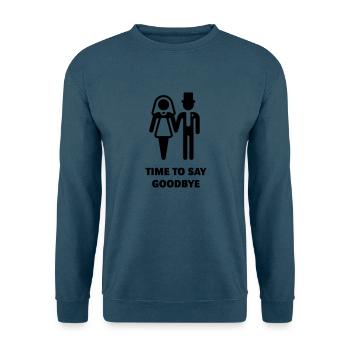 Time To Say Goodbye (JGA) - Unisex Sweatshirt - sea blue - Front - Alina (178cm) & Michal (187cm)