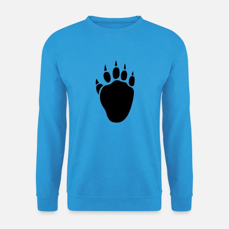 Bärentatze T-Shirtdesign - Unisex Pullover - Meeresblau