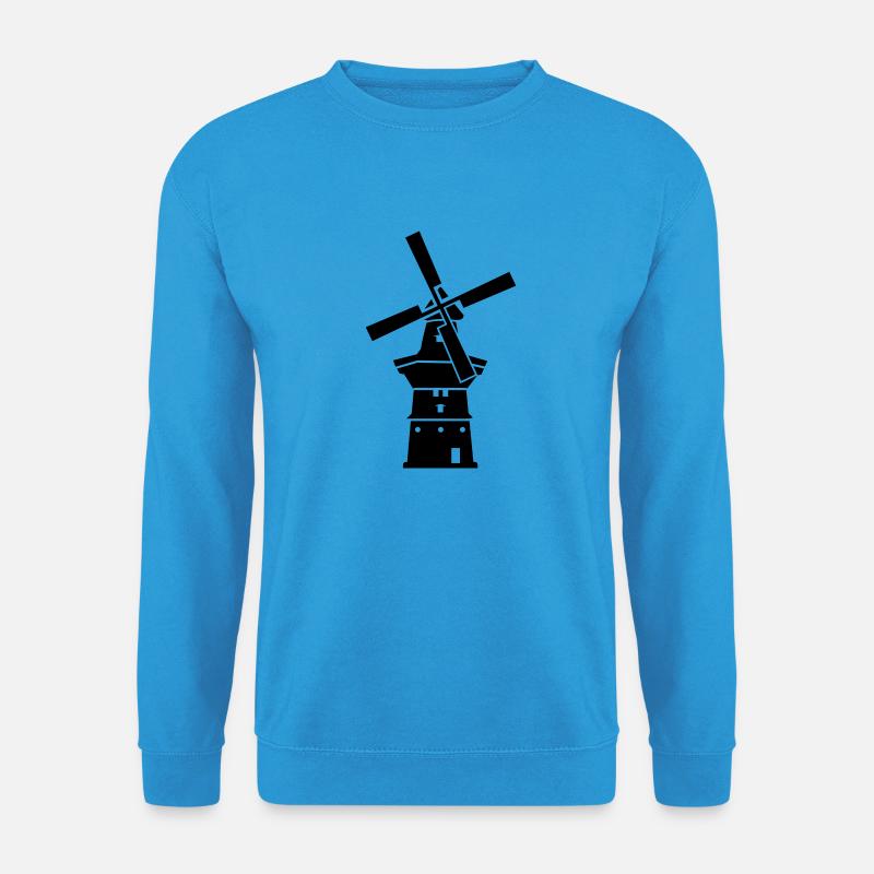 Windmühle - Unisex Pullover - Meeresblau