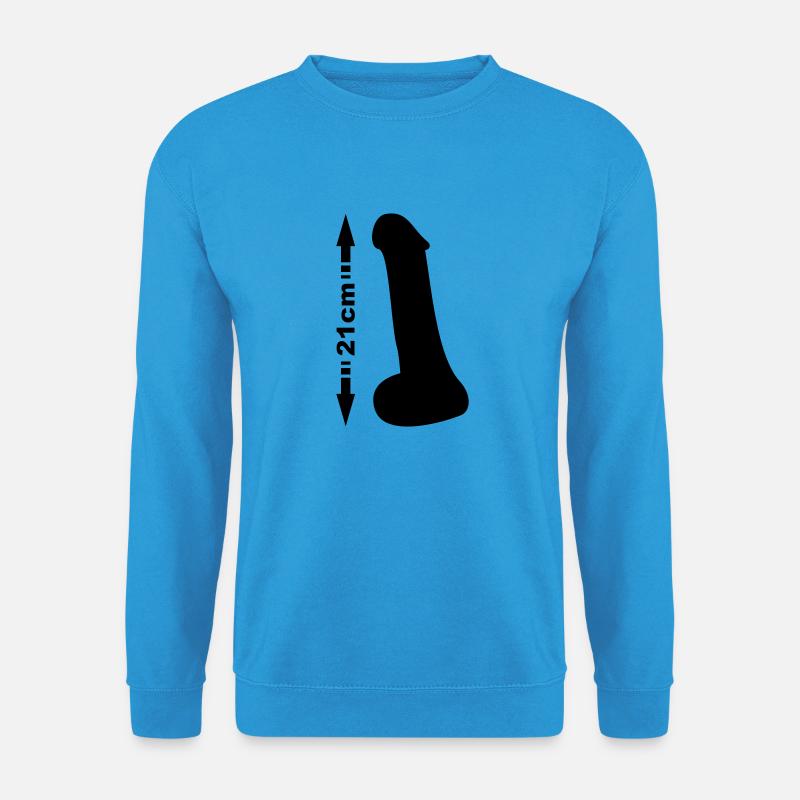 Penis 21cm - Unisex Pullover - Meeresblau