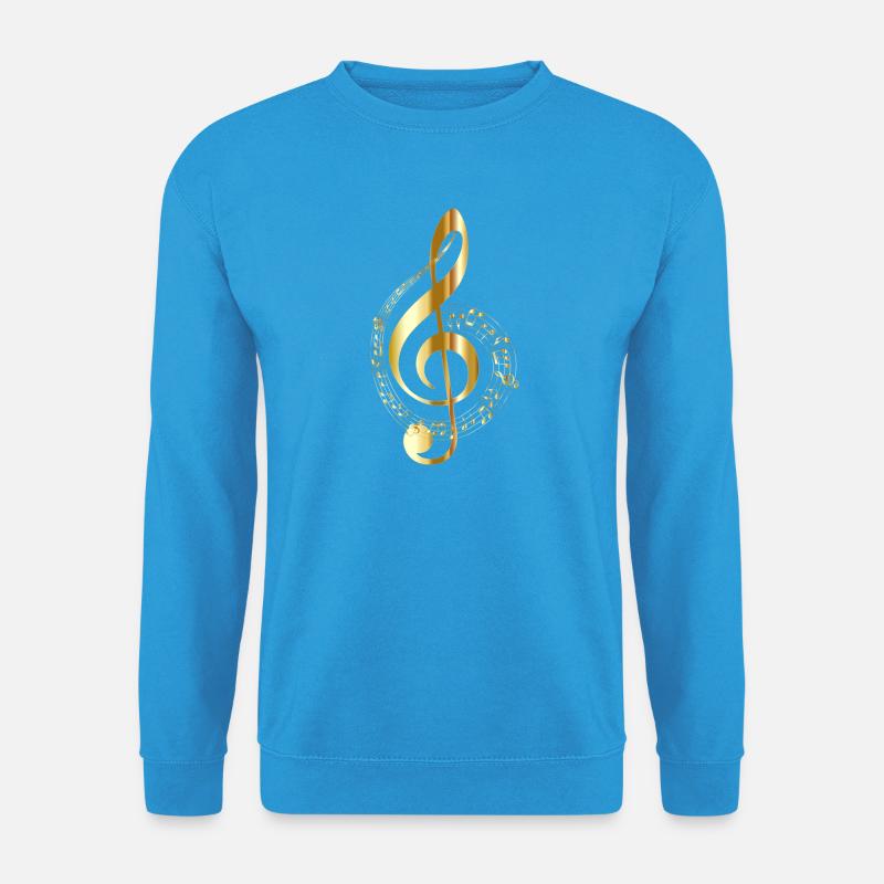Musiknote - Unisex Pullover - Meeresblau