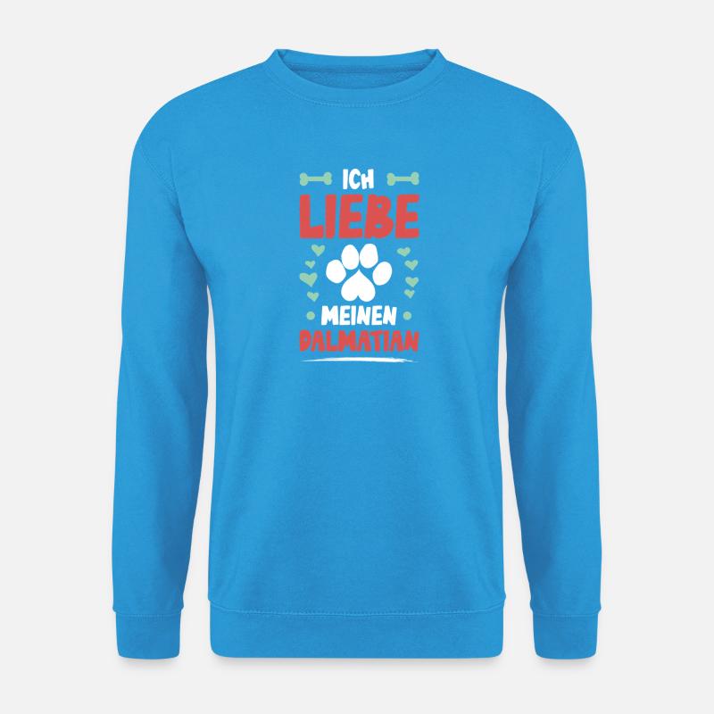 Ich liebe meinen Dalmatiner - Unisex Pullover - Meeresblau