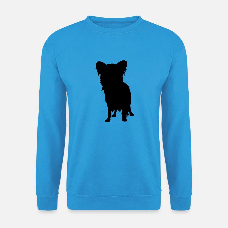 Vektor Hund Silhouette - Unisex Pullover - Meeresblau