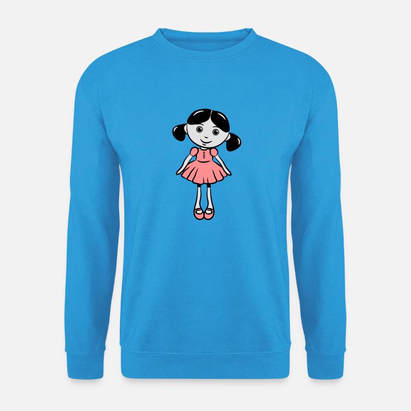 Puppe süss nett - Unisex Pullover - Meeresblau