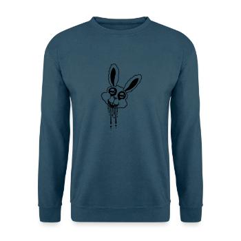 Head Rabbit Blood - Unisex Sweatshirt - sea blue - Front - Alina (178cm) & Michal (187cm)