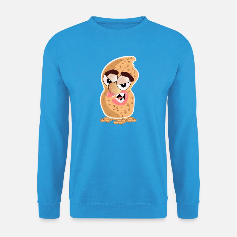 Erdnuss-Karikatur - Unisex Pullover - Meeresblau