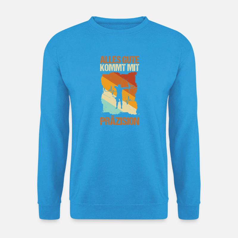 Bogenschütze Bogensport Bogenschießen - Unisex Pullover - Meeresblau