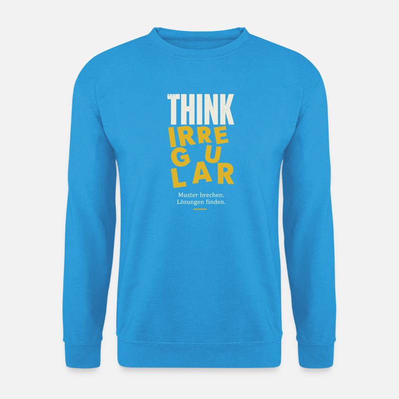 Think Irregular - Unisex Pullover - Meeresblau