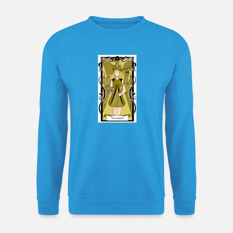 Das Goldene Kaiserin-Tarot - Unisex Pullover - Meeresblau