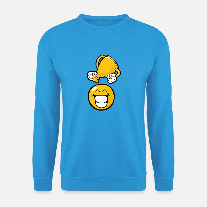 Smiley Winner - Unisex Pullover - Meeresblau