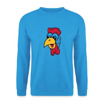 hahn - Unisex Sweatshirt - sea blue - Front - Alina (178cm) & Michal (187cm)