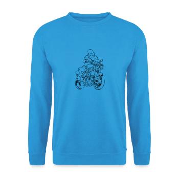 Speedy - Unisex Pullover - Meeresblau - Vorne - Alina (178cm) & Michal (187cm)
