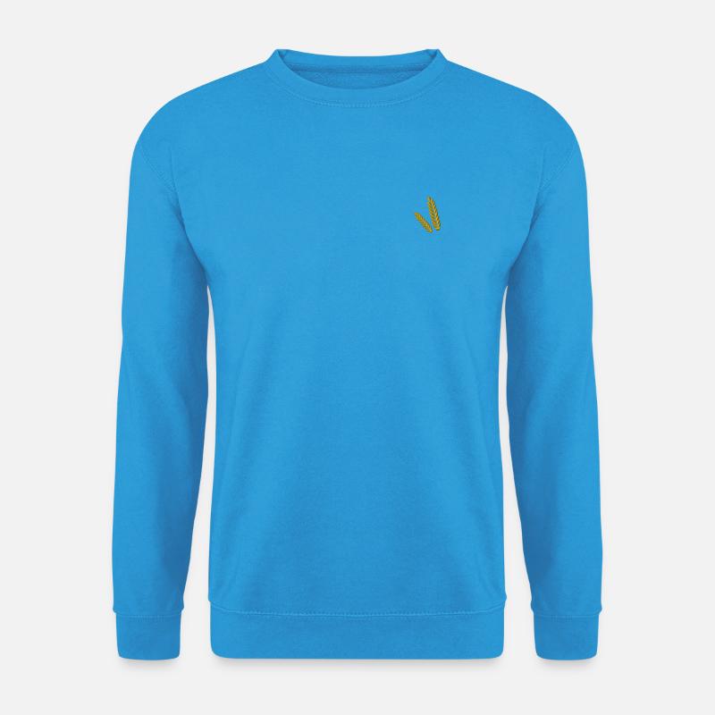 Getreide bestickt - Unisex Pullover - Meeresblau