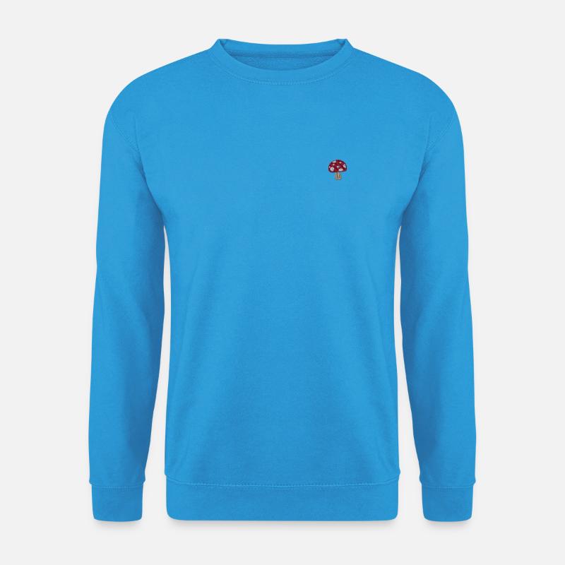 Pilz bestickt - Unisex Pullover - Meeresblau