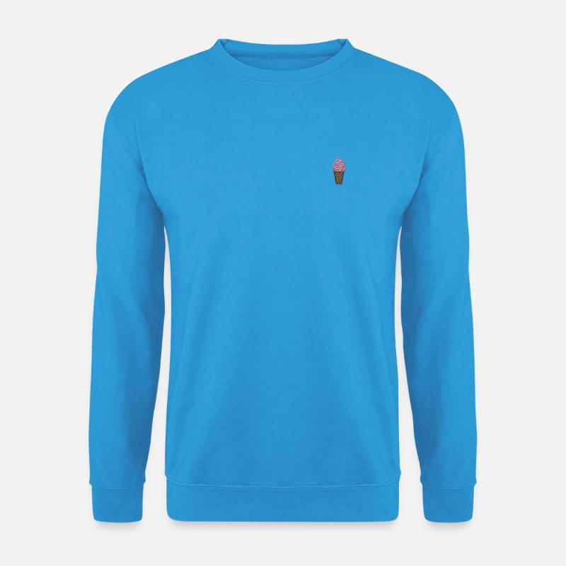 Softeis bestickt - Unisex Pullover - Meeresblau