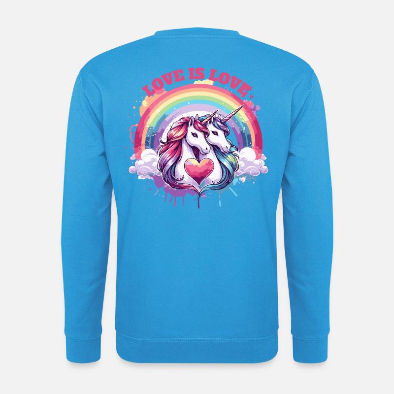 Love is Love - Unisex Pullover - Meeresblau