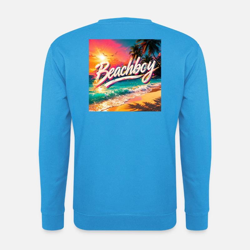 Beachboy Neon Sunset - Unisex Pullover - Meeresblau