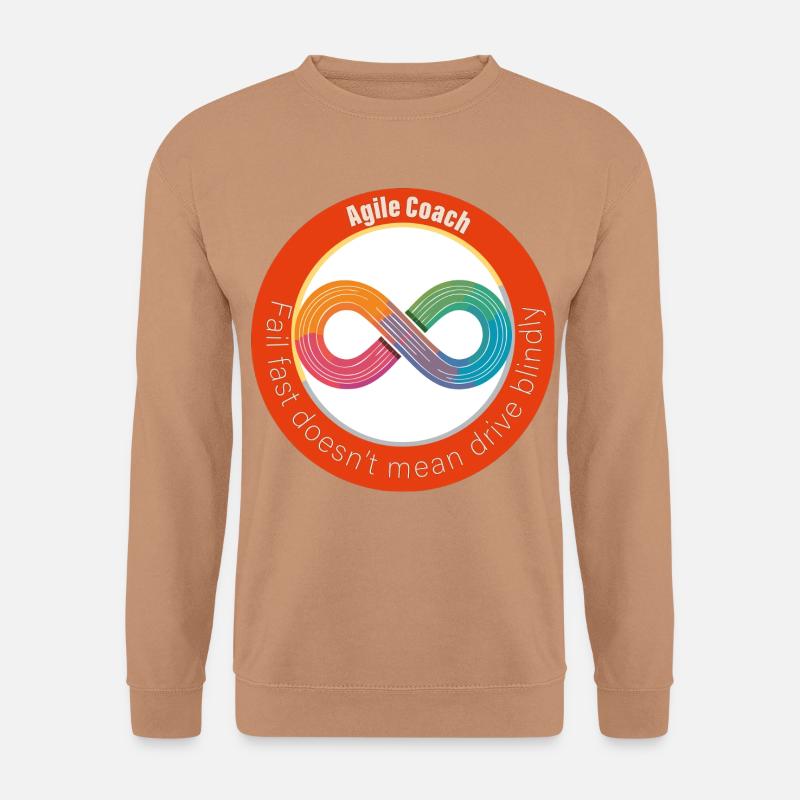 Fail fast doesn't mean drive blindly! - Unisex Pullover - Mocca
