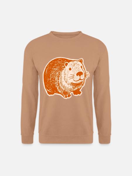Capybara Wasserschwein - Unisex Pullover - Mocca