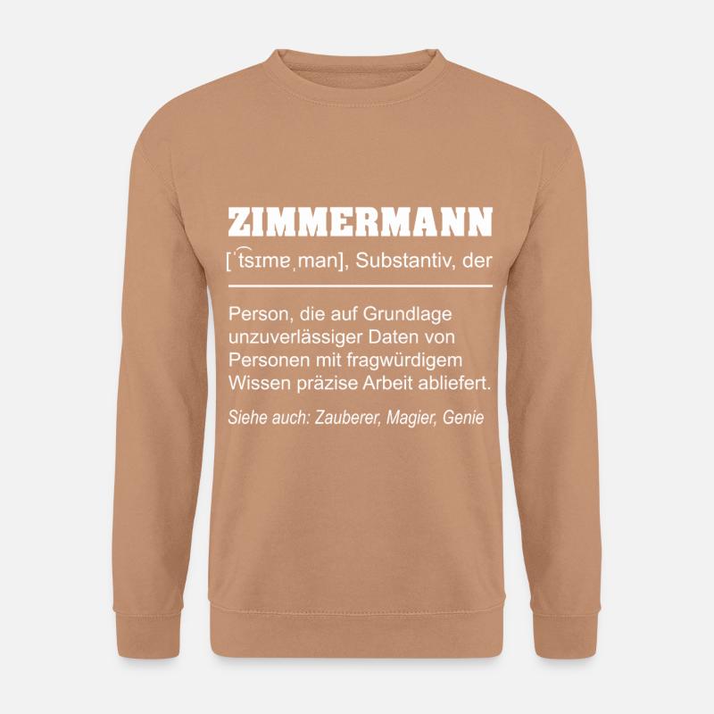 Carpenter Definition Funny – Craftsman Gift - Unisex Sweatshirt - mocha