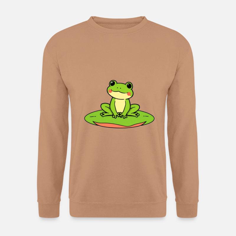 Süßer Frosch - Unisex Pullover - Mocca