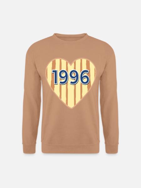 Geburtstag 1966 Herz - Unisex Pullover - Mocca