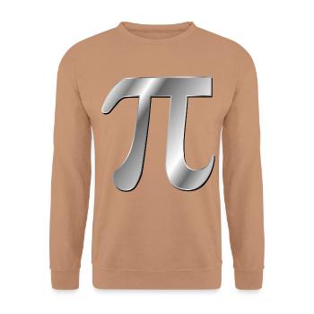 Zahl Pi Mathematik - Unisex Pullover - Mocca - Vorne - Alina (178cm) & Michal (187cm)