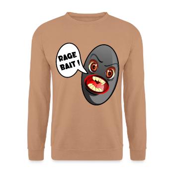 Olive Emotionen, Soziale Medien - Unisex Pullover - Mocca - Vorne - Alina (178cm) & Michal (187cm)