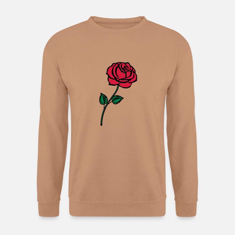 rose_002 - Unisex Pullover - Mocca