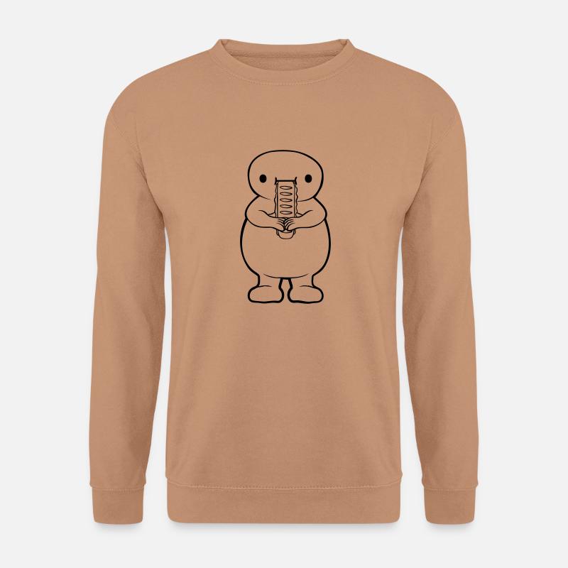 Sandwich essen Clipart - Unisex Pullover - Mocca