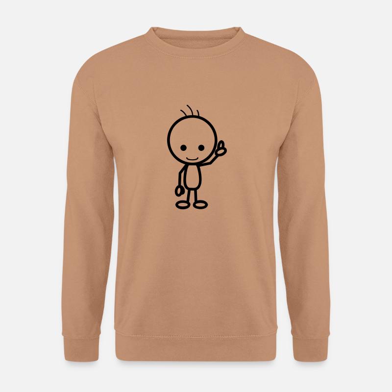 männchen - Unisex Pullover - Mocca