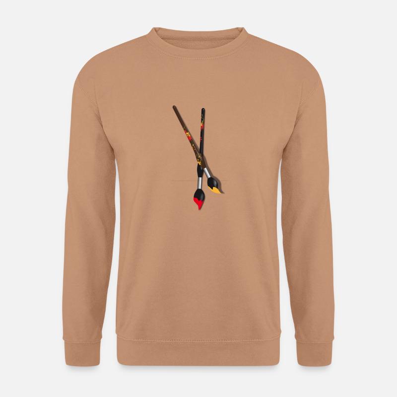 pinceaux2 - Unisex Pullover - Mocca
