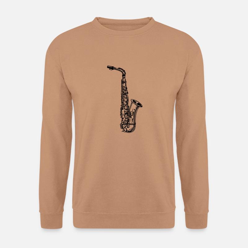 Saxophone - Unisex Pullover - Mocca