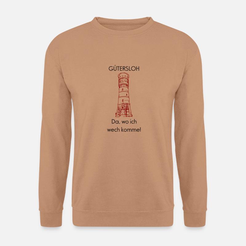 Gütersloh roter Wasserturm - Unisex Pullover - Mocca