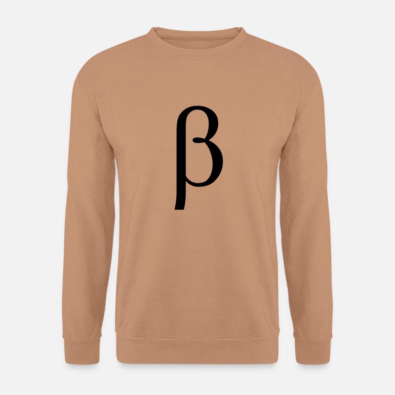 beta græske bogstav - Unisex sweater - mokka
