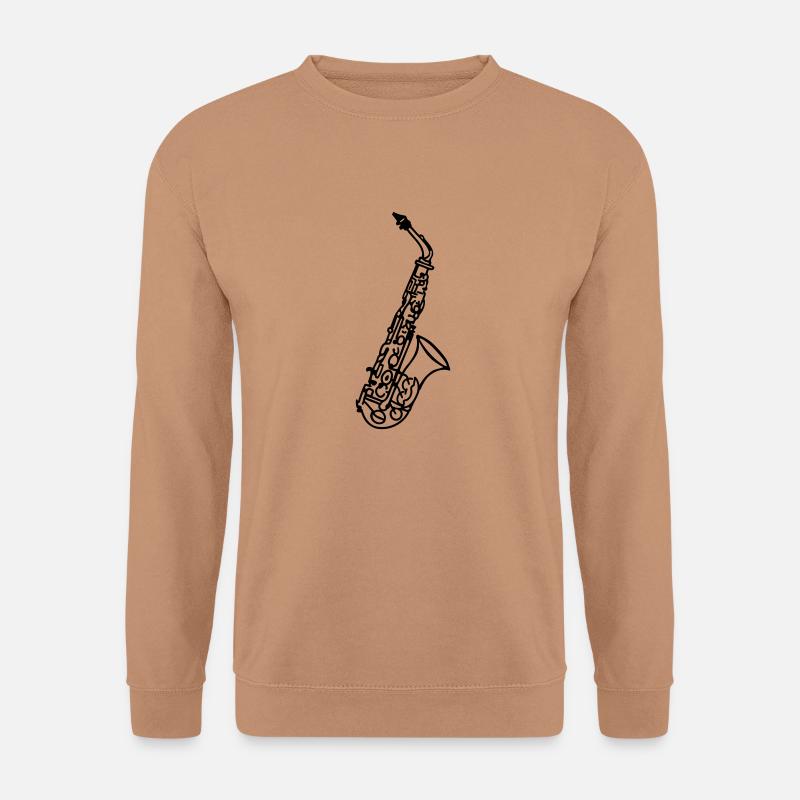 Saxophon - Unisex Pullover - Mocca