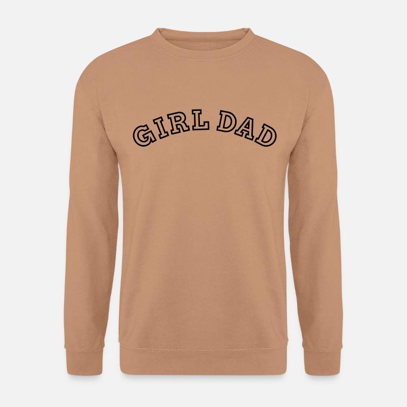 Girl Dad Vater einer Tochter Papa Vatertag - Unisex Pullover - Mocca