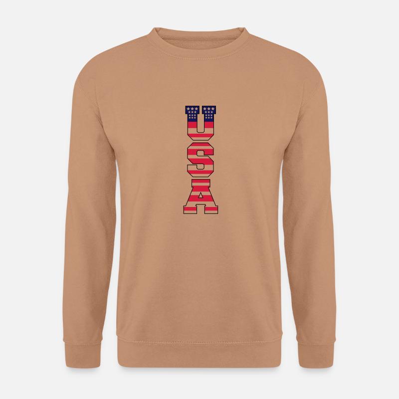 usa_design_1 - Unisex Pullover - Mocca