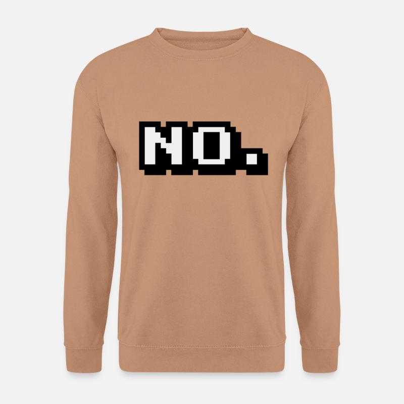 Kurz und deutlich: Nein - Unisex Pullover - Mocca