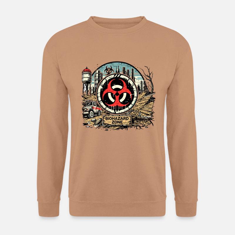 Biogefährdung-Biohazard Zone - Unisex Pullover - Mocca