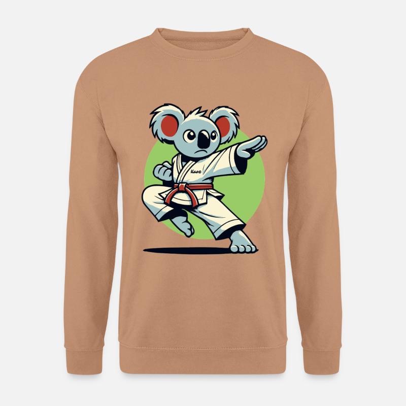 Karate-Koala – Kung-Fu-Kämpfer - Unisex Pullover - Mocca