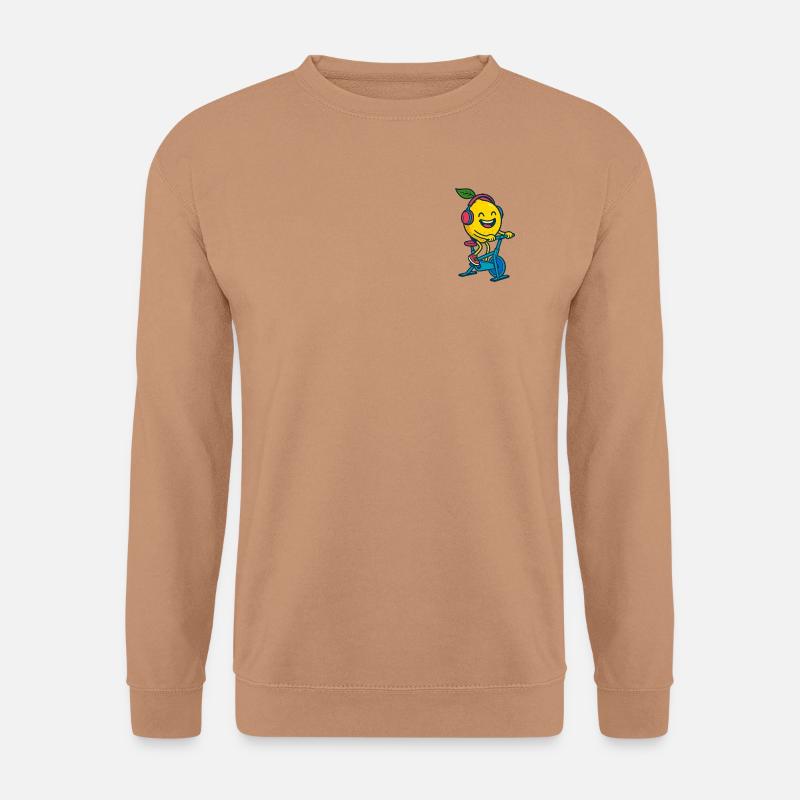 Fröhliche Zitrone - Unisex Pullover - Mocca