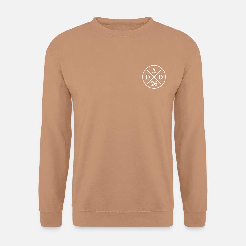 Dad 26 Vater Baby Papa 2026 Vatertagsgeschenk - Unisex Pullover - Mocca