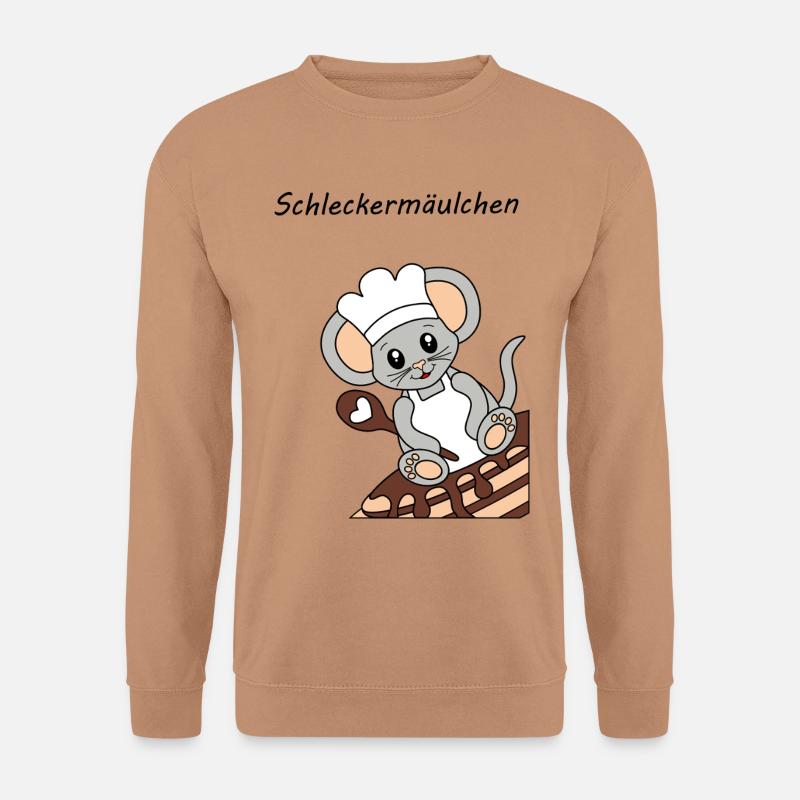 Schleckermaeulchen gross - Unisex Pullover - Mocca