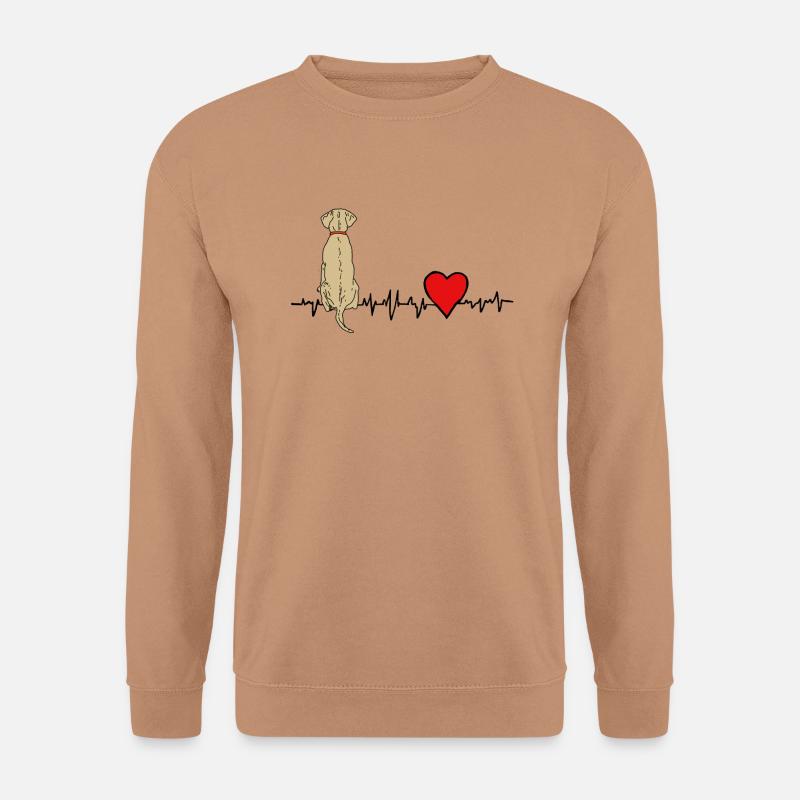 Mein Herz schlägt Labbi hell - Unisex Pullover - Mocca