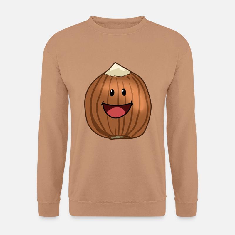 Haselnuss Nuss Nüsse Nahrung Veganer - Unisex Pullover - Mocca